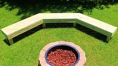 How to Build a Fire Pit Bench | Simple DIY