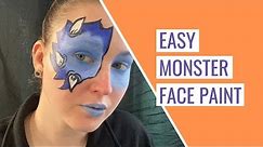 QUICK & EASY Monster Halloween Face Paint Tutorial