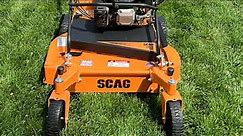 How to install the caster kit on a Scag FC30 with first reaction and mow