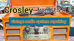 Crosley 5 in 1 vintage audio system repairing from USA ⚡