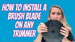 How to install a brush blade on any Stihl, Husqvarna, Echo, Shindaiwa, etc trimmer