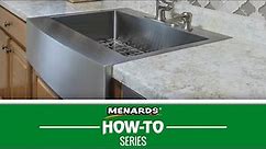 Menards Kitchen Remodel: How to Install a Farmhouse Retrofit Sink