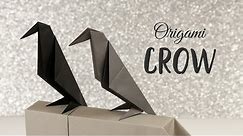 Perching Origami Crow Tutorial - Halloween DIY - Paper Kawaii