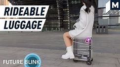 The Airwheel is a rideable, electric suitcase