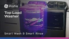 GE Profile Washer with Smart Wash & Smart Rinse