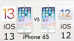 iPHONE 6S: iOS 13 VS iOS 12! (Comparison)
