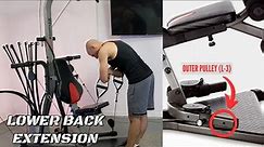 Lower Back Extension on the Bowflex | #XCEED #XTREME #L3 #Back