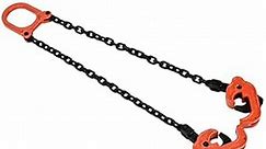 Chain Drum Lifter, 2000 lbs Capacity，with G80 Lifting Chain Sling,for Lifting 30 and 55 Gallon Closed Metal/Plastic Drums with a top Lip.