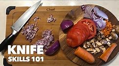 Knife Skills Tutorial ~ Beginner's Guide To Slicing, Dicing & Brunoise ~ Cheoff Geoff