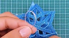 DIY Christmas Star Snowflakes🎄Christmas Tree Decor Ornaments with EVA Glitter Foam Paper Crafts #Christmas #christmasdecor #diy #christmasdecor #crafts | DIY Crafts & Art