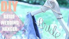 HOW TO MAKE A DIY PERSONALIZED WEDDING HANGER || KATIE BOOKSER