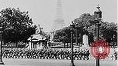 German troops occupy Paris in 1940, during World War II, and scenes from Bastille Day Parade in 1939