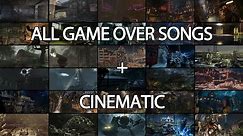 All CoD Zombie Game Over Songs w/ Cinematic (Nacht - Tag)