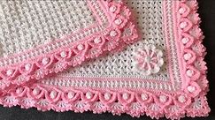 Easy crochet baby blanket/craft & crochet blanket pattern 2361