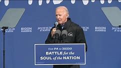 Joe Biden campaign event in Pennsylvania | Nov. 1, 2020