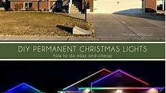 DIY Permanent LED Christmas Lights - The Creative Mom