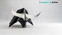 Origami Buffalo Easy to Follow Step by Step Instructions
