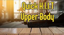 Quick H.I.I.T Upper Body Workout (( Dumbbells)) Get it done.