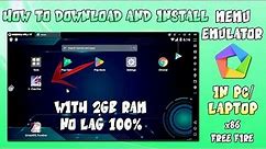 HOW TO DOWNLOAD AND INSTALL MEMU PLAYER IN LOW END PC OR LAPTOP - HOW TO INSTALL FREE FIRE IN IT?
