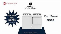 GE Washer and Dryer available at The Appliance Outlet 8.13