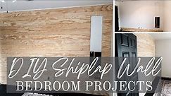 DIY Cheap and Easy Shiplap Wall | Installing a Plywood Shiplap Focal Wall