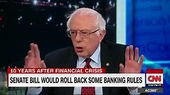 "What you're seeing is the corruption of the American political system" Independent Sen. Bernie Sanders on a proposed rollback of Dodd–Frank regulati