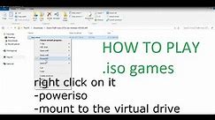 How to Install an ISO Game File on a Windows PC