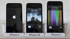 iPhone 5 vs iPhone 4S vs iPhone 4