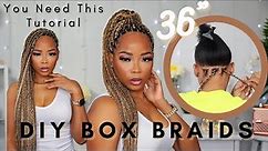 How To Box Braid Your Own Hair (Beginners Friendly) by Karrill DaDiva