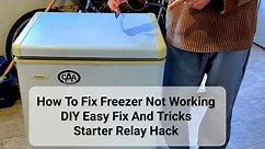 How To Fix Freezer / Fridge Not Working, DIY Easy Fix Hack Refrigerator Starter Relay