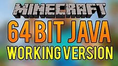 How to install 64-bit Java for Minecraft