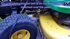 How to John Deere Mower Belt Remove & Replace