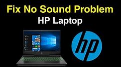 How To Fix HP Laptop No Sound in Windows 11 | FIX Sound Problems On HP