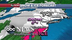 ABC News Live Update: Winter weather slams the East Coast