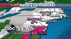 ABC News Live Update: Winter weather slams the East Coast