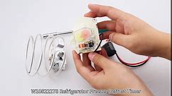 2198202 Cold Control Thermostat W10822278 Defrost Timer W10225581 Bimetal Thermostat Refrigerator Defrost Complete Kit, Fit for Whirlpool Replace 1110552 1115242 1115243