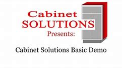 Cabinet Solutions Basic Demonstration