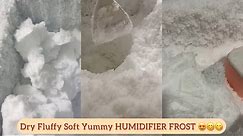 Frozen Freezer 😋 Humidifier Frost 😌😇 Dry, Soft, Fluffy and Delicious Frost 🤤 eating 🥰 ASMR ❤️