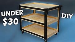 Building a Wooden Utility Cart for UNDER $30