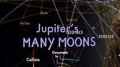 The Many Moons of Jupiter Galileo published his discovery of the first 4 moons in 1610. That number stayed stubbornly at 4 until 1892 when a 5th was discovered by Edward Emerson Barnard, known better for Barnard’s Star. Since the 1900’s many more have been discovered as telescopes improved. The minor moons, as the 88 non-Galilean ones are known, are generally much smaller, having radii of only a few kilometers. This visualization shows 5 years (in the future) of the minor moons in orbit around J