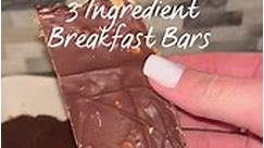 Three ingredient breakfast bars. I will definitely be prepping these and storing them in the freezer for when baby g | Home Recipe Cooking