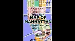 MAP OF MANHATTAN [ NEW YORK CITY ]