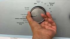 How to start Whirlpool Dryer Model #WED4815EW