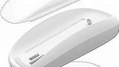 TATOFY for Magic Mouse 2 Grip with Wireless Charging Support, Magic Mouse 2 Charger, Magic Mouse Ergonomic Grip & Mouse Base (White + Gray)