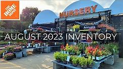 Home Depot Inventory August 2023. Perennials, Shrubs, Plant Shopping