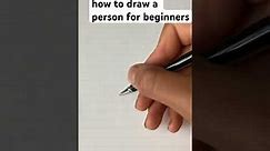 How to draw a person for beginners