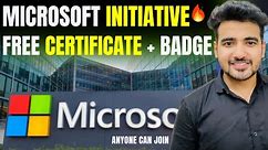 Earn a Free Microsoft Certification & Digital Badge with Microsoft Skills Challenge | Open To ALL