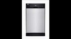 midea Arctic King A18DB9339E Semi-Built-In Dishwasher, 18-Inch, Stainless Steel