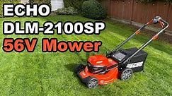 ECHO DLM-2100SP eForce 56 volt Self Propelled 21" Lawn Mower | First In Depth Look & Mow