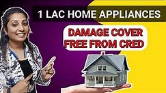 How to claim 1 lac home appliances damage insurance cover free from cred app #Cred #cover #insurance